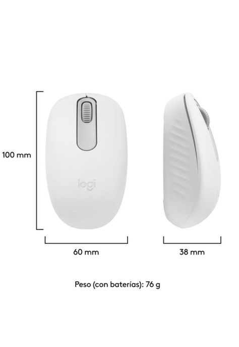 Mouse Inalámbrico Bluetooth Logitech M196 Blanco-1