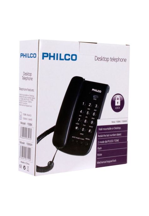 TELEFONO SOBREMESA PHILCO NEGRO-1