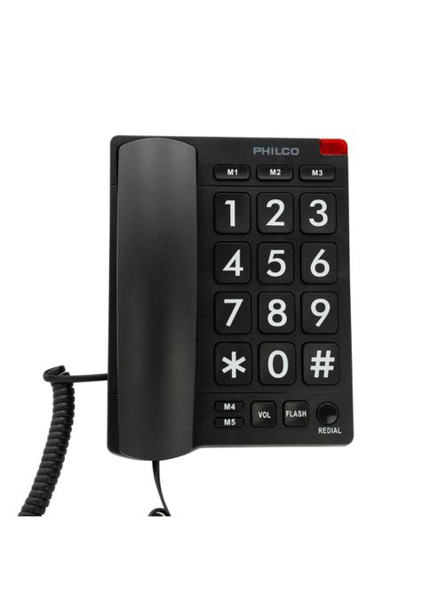 TELEF. NUMEROS GRANDES PHILCO NEGRO 170BK-0