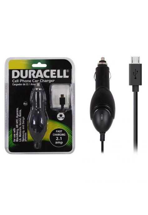 CARGADOR AUTO MICRO USB 2.1A DURACELL DU5272-1