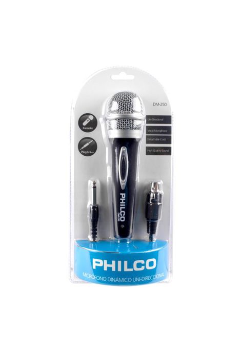 MICRÓFONO PHILCO DM250 METALIZADO-3