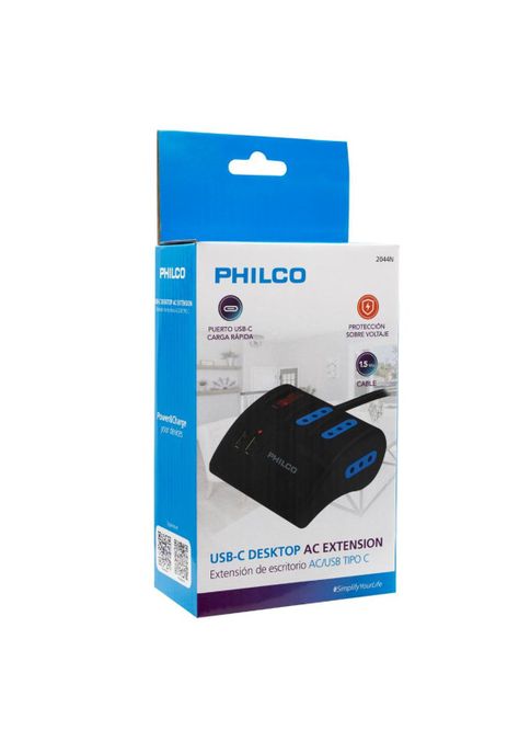 EXTENSIÓN DE ESCRITORIO AC/USB TIPO C-4