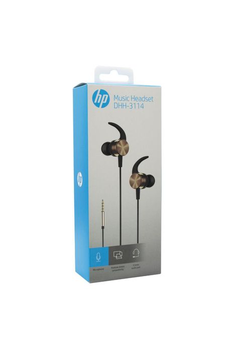 AUDIFONO IN EAR METALICO DORADO DHH-3114-0