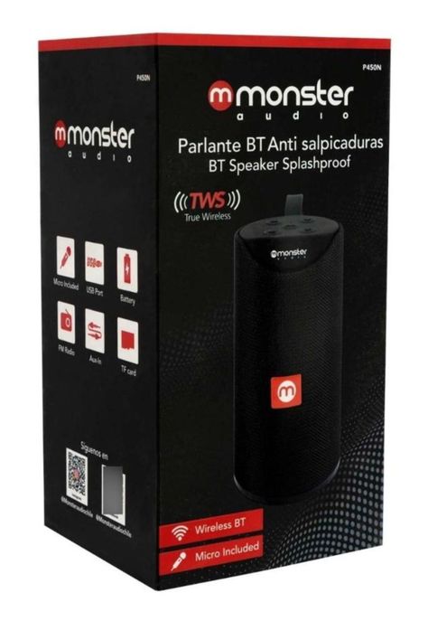 Parlante Bt Monster Audio Negro-3