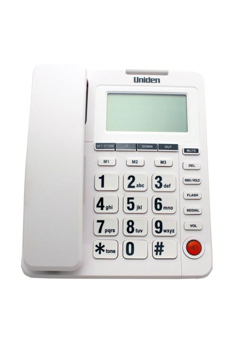 TELEFONO SOBREMESA M.LIBRES C/ID UNIDEN BLANCO 7408-1