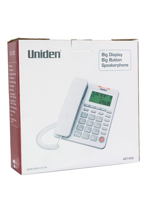 TELEFONO SOBREMESA M.LIBRES C/ID UNIDEN BLANCO 7408-6