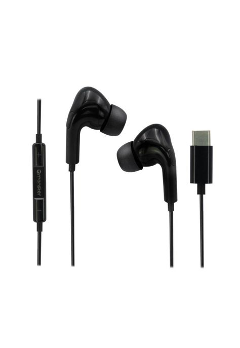 C21WT  AUDIFONO MONSTER ALAMBRICO M/LIBRES TYPE-C NEGRO-0