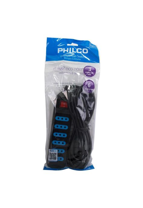 EXTENSION XT30 6 POS COLOR NEGRO-0