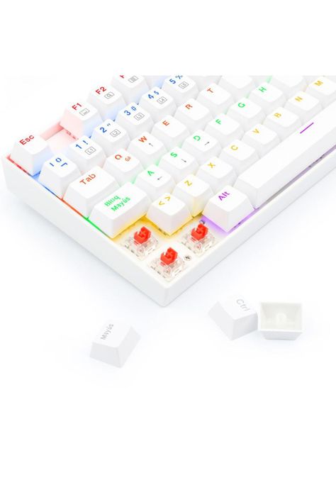 K552W-KR-SP TECLADO KUMARA RAINBOW WHITE SWITCH ROJO SP-1