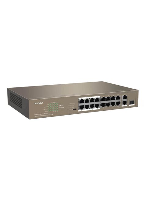 SWITCH TENDA TEF1118P-16-150W 16P 2GE 1SFP POE GIGA-0