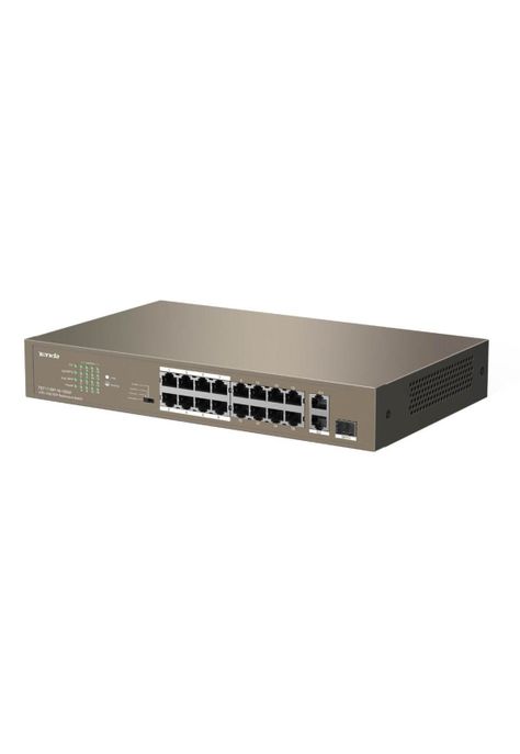 SWITCH TENDA TEF1118P-16-150W 16P 2GE 1SFP POE GIGA-2