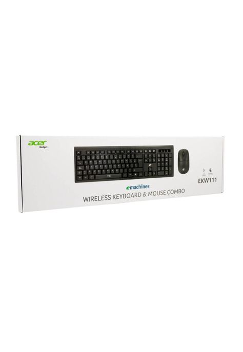 EKW111 SP COMBO TECLADO INALAMBRICO + MOUSE NEGROS ACER-0