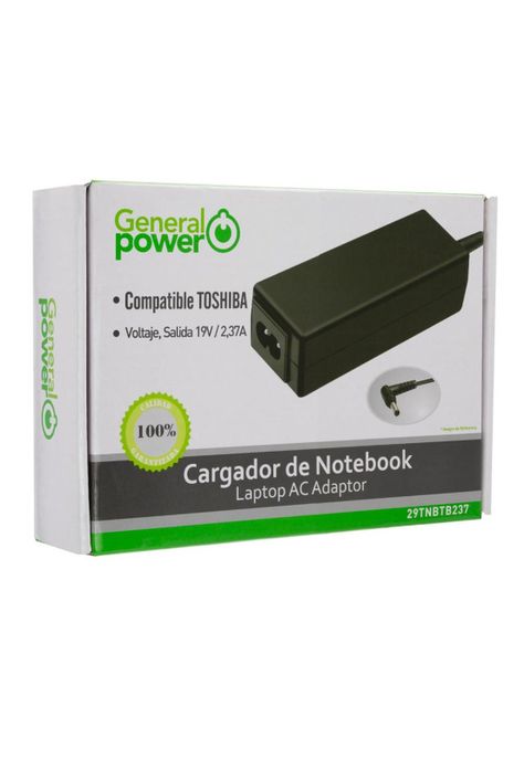 CARGADOR ULTRABOOK COMPATIBLE CON TOSHIBA 19V-4