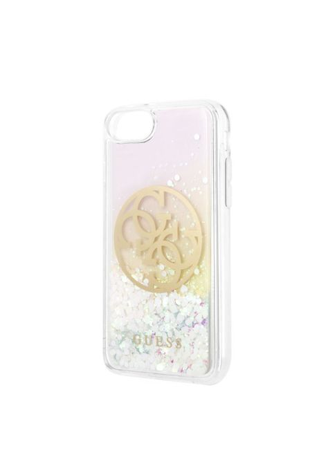 CARCASA GUESS P/IPHONE 7/8 TRANSP. DORADA GUHCI8LGIRGP-1