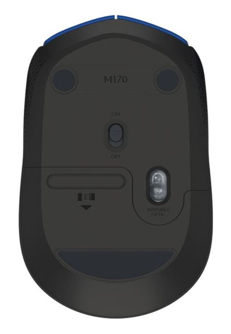 Mouse Inalámbrico Logitech M170 Azul Negro-3