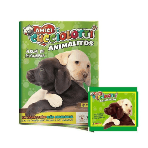 ÁLBUM AMICI CUCCIOLOTTI ANIMALITOS + 25 SOBRES-1