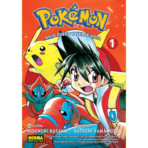 POKÉMON 13 ROJO FUEGO Y VERDE HOJA-VOL.01 NORMA EDITORIAL-0