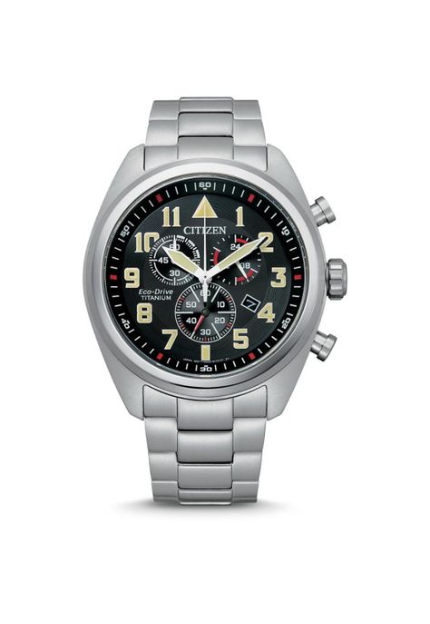 Reloj Citizen Hombre AT2480-81E Super Titanio Cronografo Eco-Drive-0