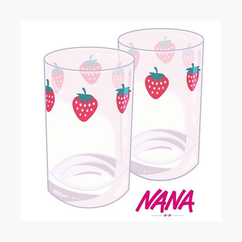 Set De Vasos Fresas Del Anime Nana-1