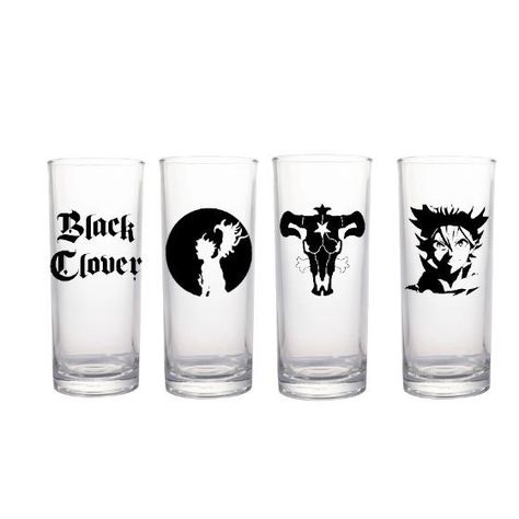 Set De Vasos Altos Anime Black Clover-0