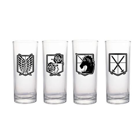 Set Vasos Altos Shingeki No K./attack On Titan-0