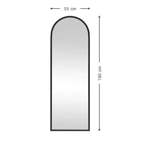 Espejo Arco Negro 160x55 cm-5