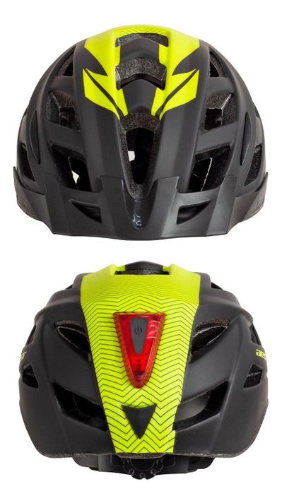 Casco Best Negro/verde Talla L Con Luz-1