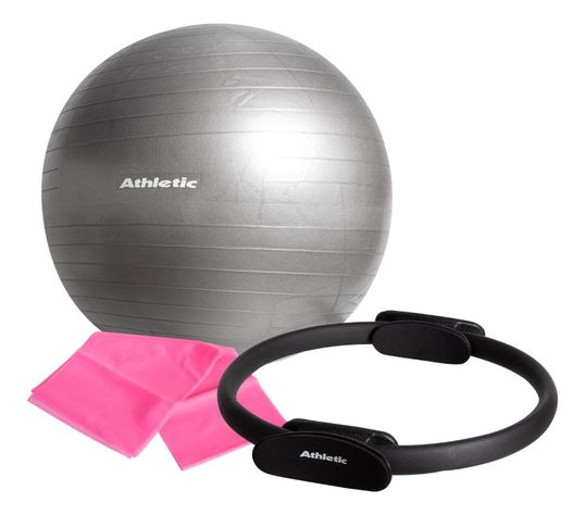 Kit Pilates Athletic - Pelota Banda De Resistencia Y Anillo-0