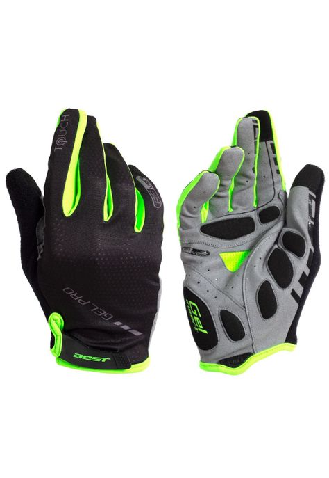 GUANTE LARGO BEST VENTILACION NEGRO/VERDE NEON TALLA XL-0
