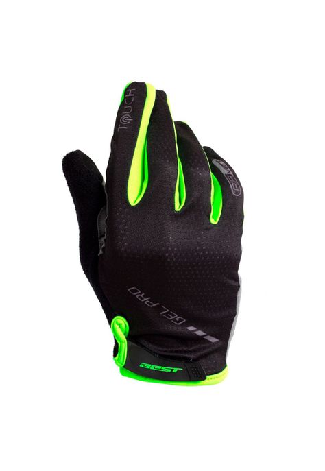 GUANTE LARGO BEST VENTILACION NEGRO/VERDE NEON TALLA XL-1