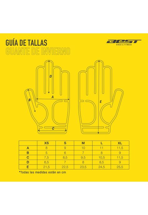 GUANTE BEST INVIERNO NEGRO/ROJO TALLA M-4