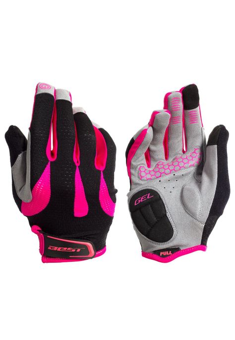 GUANTE LARGO BEST MUJER NEGRO/FUCSIA  TALLA M-0