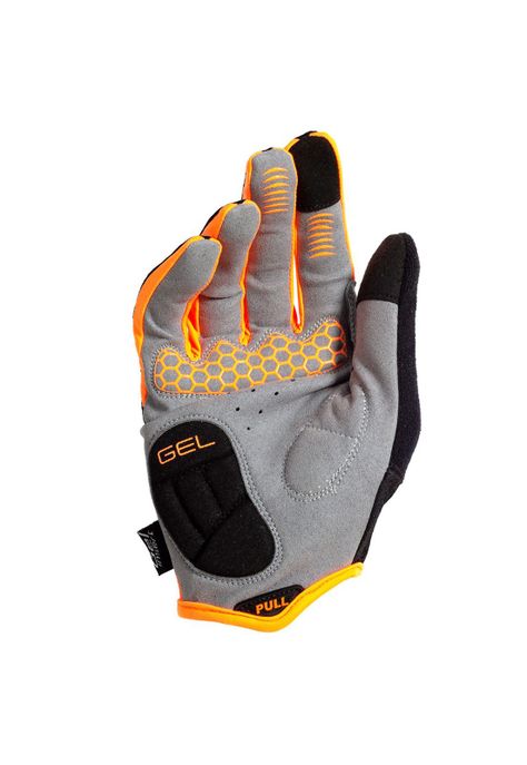 GUANTE LARGO BEST NEGRO/NARANJA NEON TALLA L-2