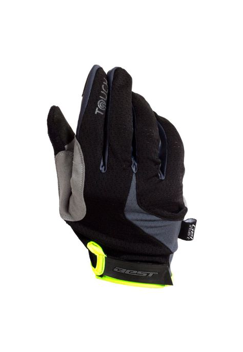 GUANTE LARGO BEST NEGRO/GRIS/AMARILLO TALLA M-1