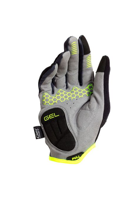 GUANTE LARGO BEST NEGRO/GRIS/AMARILLO TALLA M-2