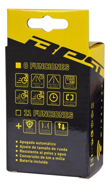 Ciclocomputador Best As-7000-3l Sin Cable 11 Funciones-2
