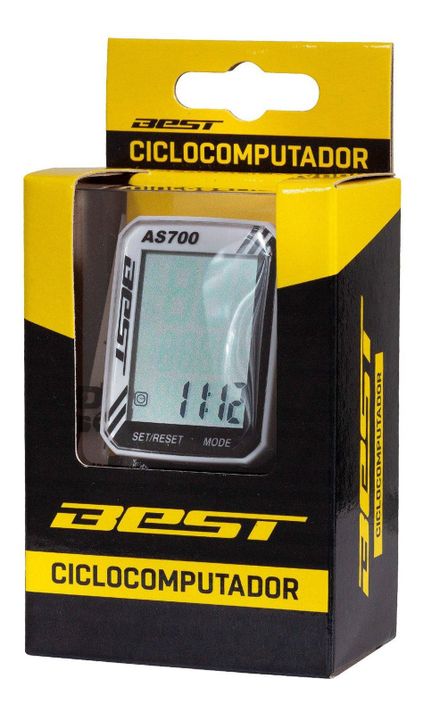 Ciclocomputador Best As-7000-3l Con Cable 8 Funciones-0