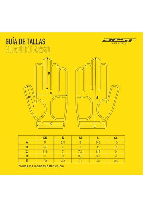 GUANTE LARGO BEST NEGRO/ROJO TALLA M-4