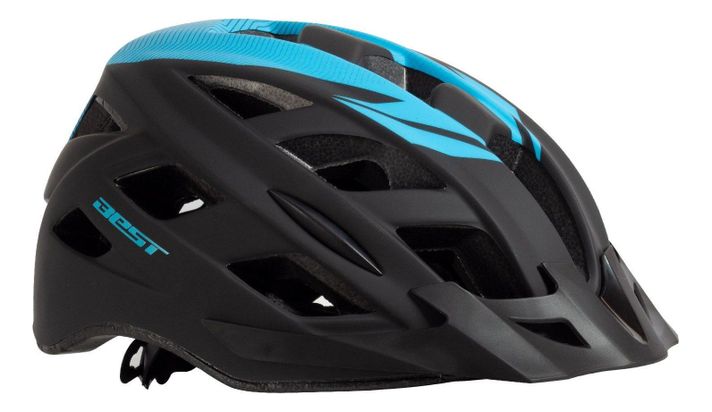 Casco Best Negro/azul Talla L Con Luz-0