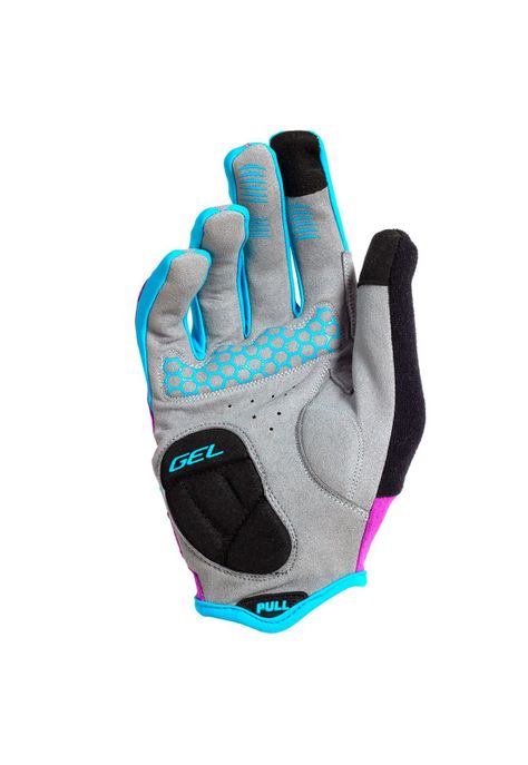 GUANTE LARGO BEST MUJER MORADO/CELESTE CYAN TALLA S-2