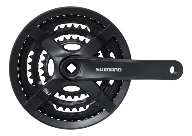 Volante Shimano Fc-ty501 6/7/8v, 170mm, 48x38x28t Negro (en-0