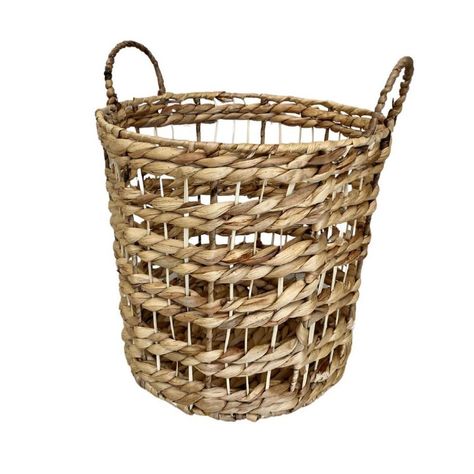 Canasto fibra natural mediano 40x39 cms-0