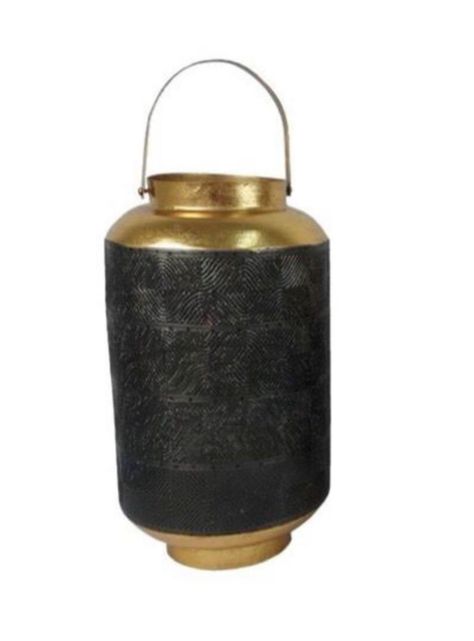 Candelabro metal negro Filigrana 25x25x45 cms-0