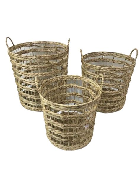 Canasto fibra natural pequeño 35x35 cms-0