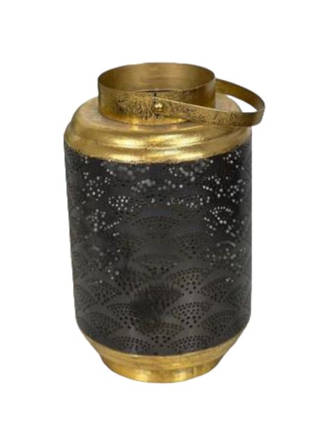 Candelabro metal negro Filigrana 25x25x39 cms-0