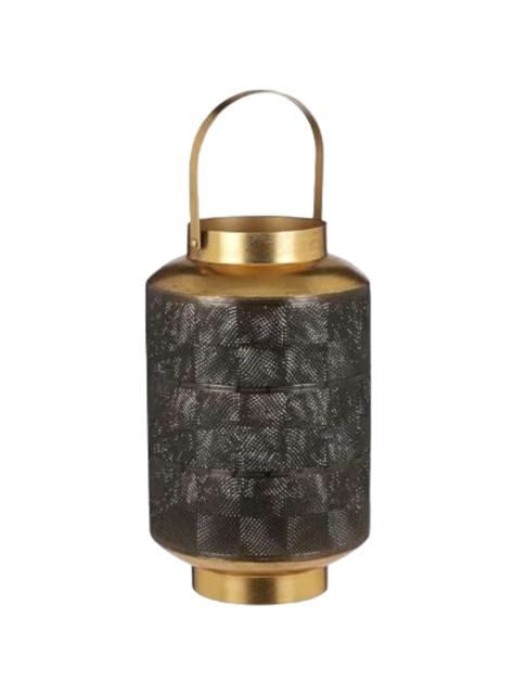 Candelabro metal negro Filigrana 25x25x39 cms-2