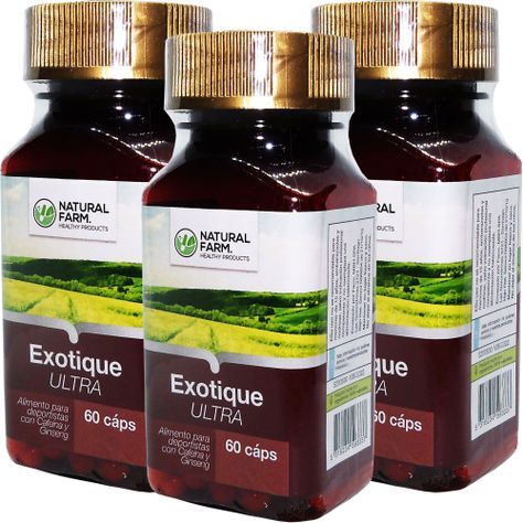 3 X NATURAL FARM EXOTIQUE ULTRA FORTE 60 CAPS-0
