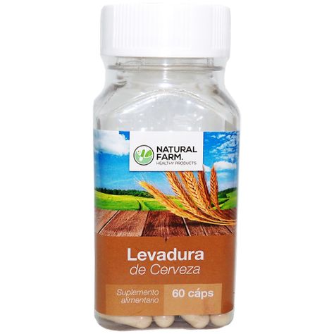 2 X NATURAL FARM LEVADURA DE CERVEZA 500 MGS 60 CAPS-1