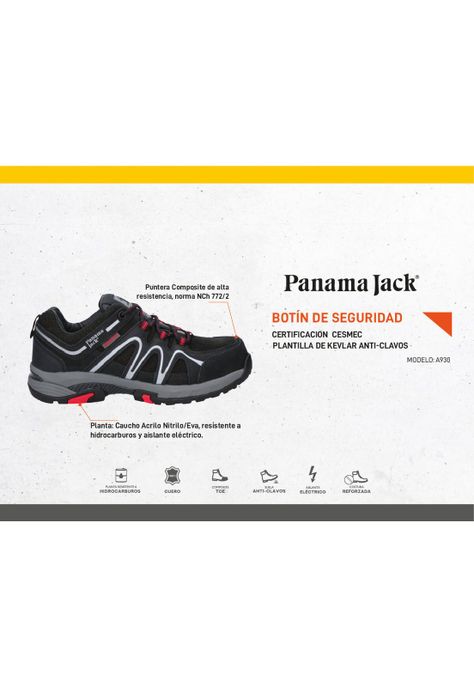 Zapato De Seguridad Hombre Panama Jack - A930-5