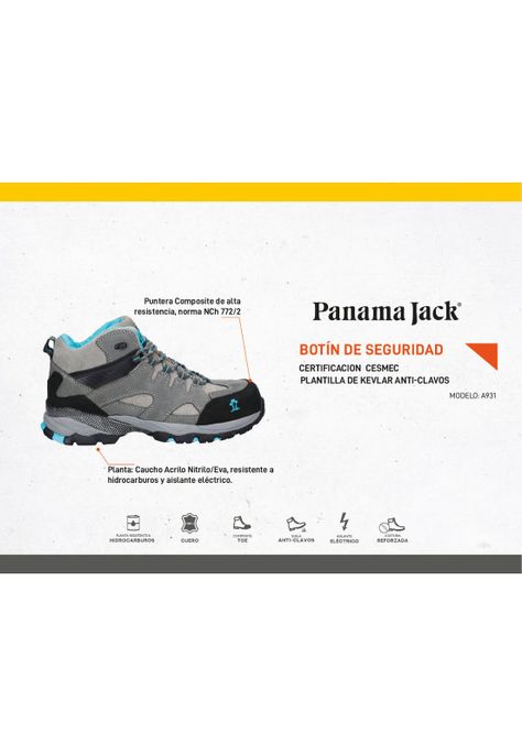 Zapato De Seguridad Mujer Panama Jack - A931-3